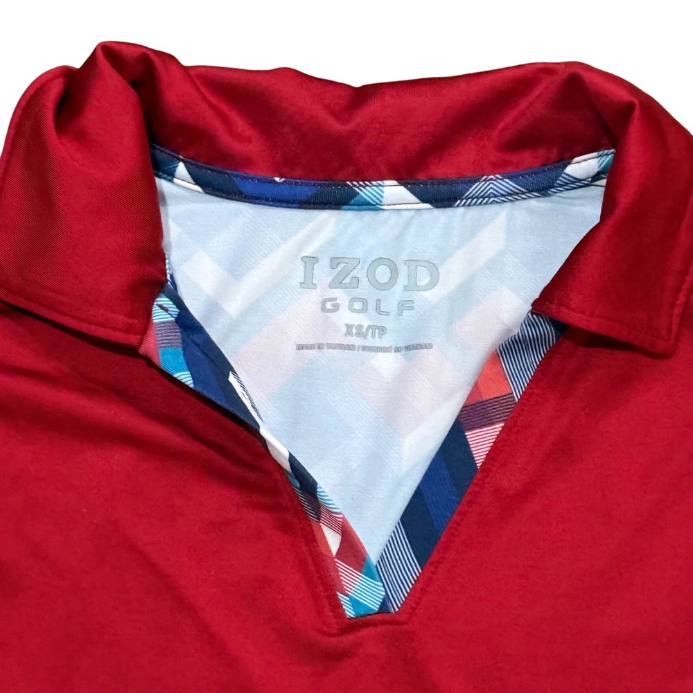 Izod Golf Womens XS Red Sleeveless Polo and Chevron Skort 2 Piece Set - Picture 4 of 5